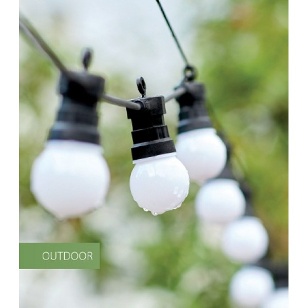 ​Ghirlanda de exterior 10m cu 20 becuri led colorate, (IIF-L1020-E27) - www.lutek.ro 